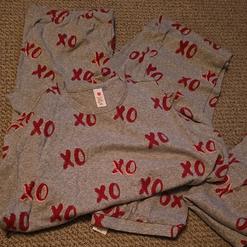 Kids Gray XO Pajamas